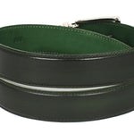 Paul Parkman Leather Belt Hand-Painted Dark Green - B01-DARK-GRN