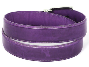 Paul Parkman Leather Belt Hand-Painted Purple - B01-PURP