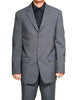 Vinci Regular Fit 2 Piece 3 Button Suit (Gray) 3PP
