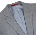 RENOIR Gray Slim Fit Notch Lapels Solid Suit 293-17