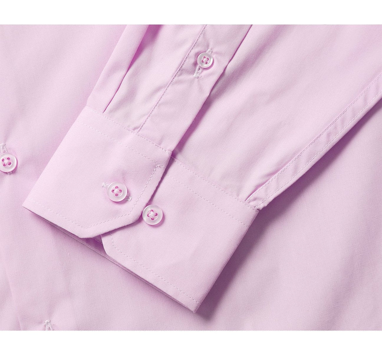 RENOIR Pink Classic/Regular Fit Long Sleeve Spread Collar Dress Shirt TC647