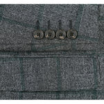 RENOIR Brown Classic Fit Plaid Blazer Wool Blend Sport Coat 556-3