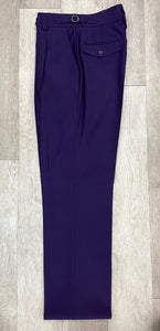 Tiglio Luxe Marbella Dark Purple Wide Leg Pants TIG3974