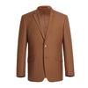 RENOIR 2-Piece Slim Fit Single Breasted Notch Lapel Brown Suit 201-106