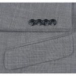 RENOIR Gray Slim Fit Notch Lapels Solid Suit 293-17