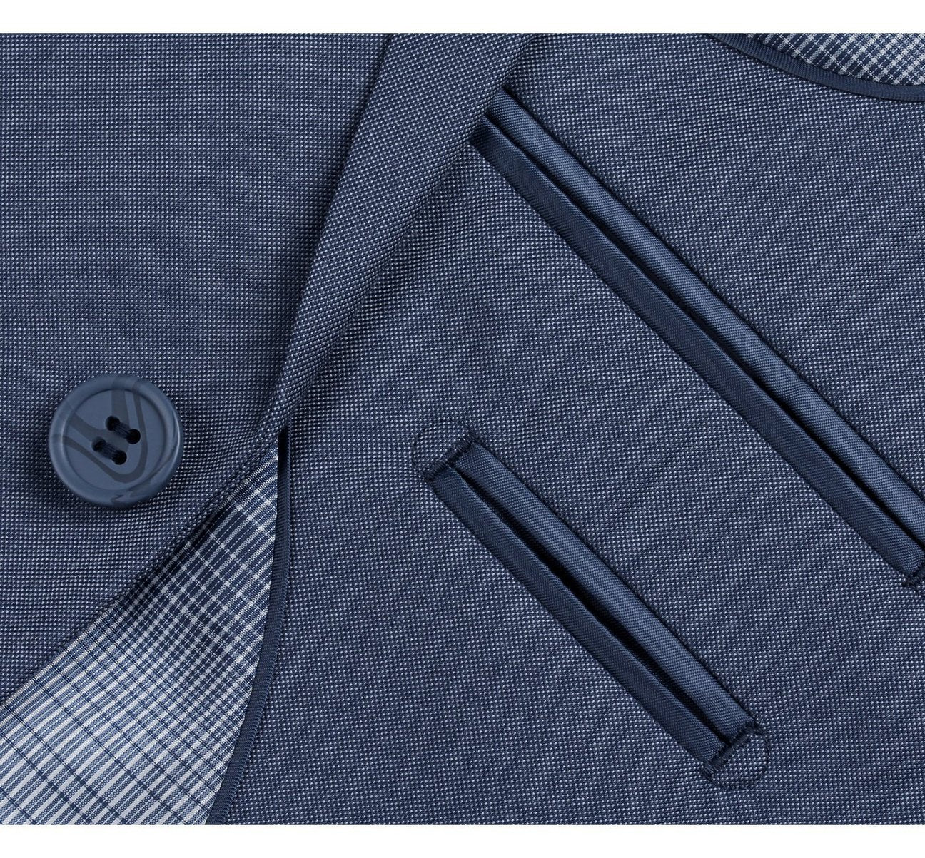 Part of the Alessandro Vitello by Renoir collection, this 2-piece slim fit solid suit (Model 203-19) features a single-breasted dark gray jacket with two buttons, a notched lapel, and two front pockets for lightweight comfort. Enhance your style by pairing it with the versatile waistcoat included in the set.