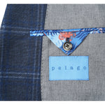 Pellagio Blue Blazer Slim Fit Half Canvas Sport Coat PS21-6