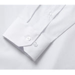 RENOIR White Classic/Regular Fit Long Sleeve Spread Collar Dress Shirt TC01
