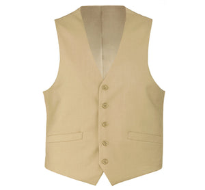 RENOIR Tan Wool Suit Vest Regular Fit Dress Suit Waistcoat 508-4