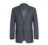 RENOIR Grey 3-Piece Classic Fit 100% Wool Heritage Plaid Suit 580-4