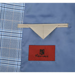 RENOIR 2-Piece Slim Fit Notch Lapel Stretch Windowpane Suit 293-3