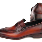 Paul Parkman Men's Split Toe Loafer Shoes Tobacco - 694TB25
