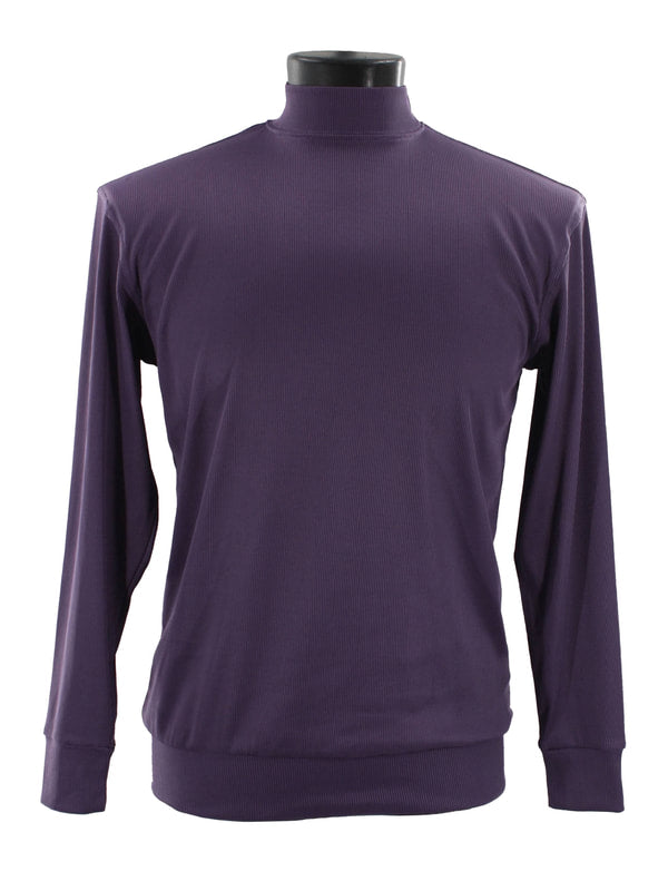 Bassiri Long Sleeve High Neck T-Shirt Purple (632)