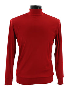 Bassiri Long Sleeve High Neck T-Shirt Red (632)