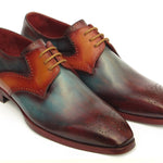 Paul Parkman Multicolor Medallion Toe Derby Shoes - 6584-MIX