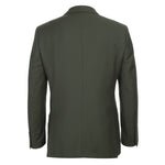 RENOIR 2-Piece Slim Fit Single Breasted Notch Lapel Olive Suit 201