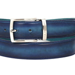 Paul Parkman Leather Belt Dual Tone Blue & Turquoise B01-BLU-TRQ