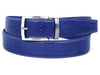 Paul Parkman Leather Belt Hand-Painted Cobalt Blue - B01-BLU