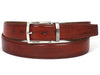 Paul Parkman Leather Belt Hand-Painted Reddish Brown - B01-RDH