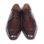 Paul Parkman Brown & Bordeaux Leather Apron Derby Shoes - 33BRD92
