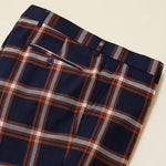 Inserch Modern Fit Mini Check and Plaid Combo Suit BL258-11 Navy