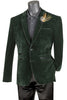 Vinci Slim Fit Velvet Sport Coat (Emerald) BS-02