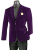 Vinci Slim Fit Velvet Sport Coat (Purple) BS-02