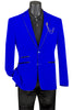 Vinci Slim Fit Velvet Sport Coat (Royal) BS-02