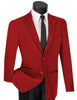 Vinci Slim Fit Velvet Sport Coat (Red) BS-02