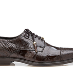Belvedere - Batta, Genuine Ostrich Dress Shoe - Chocolate - 14006 - IN STORE