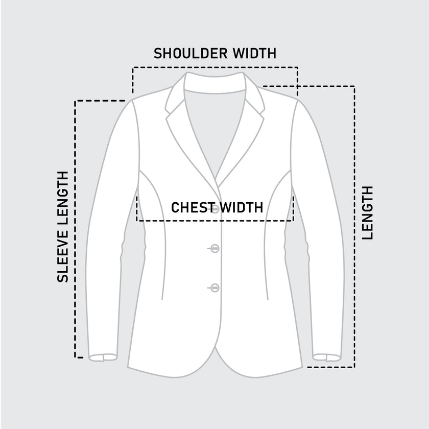 Detailed size guide for the EJ Samuel Lime Solid Chino Blazer CHJ01, including information on sizes 34 to 56. Measurements provided cover back length, shoulder, chest, waist, bottom, armhole, sleeve opening, and sleeve dimensions.