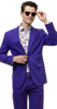 EJ Samuel Purple Solid Chino Blazer CHJ01
