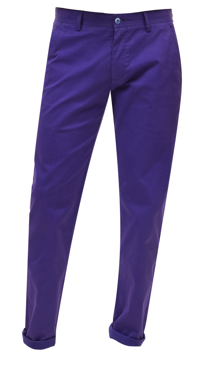EJ Samuel Purple Chino Long Pants CHL01