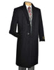 Vinci 48" Long Dress Top Coat (Black) CL48