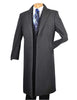 Vinci 48" Long Dress Top Coat (Charcoal) CL48