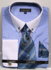 Avanti Uomo French Cuff Dress Shirt DN77M Blue