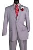 Vinci Executive 2 Piece Suit with 2″ Adjustable Waist Band (Light Gray) F-2C900