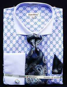Fratello French Cuff Dress Shirt FRV4126P2 Blue