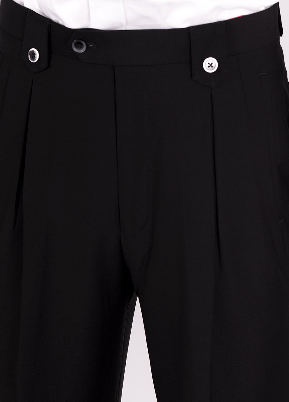 Tiglio Rosso DB ESTE Solid Black TIG1001 – Unique Design Menswear