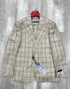 Tiglio Rosso Orvietto Light Brown Plaid Wool Suit/Vest TL3119 (Single Pleated Regular Fit)