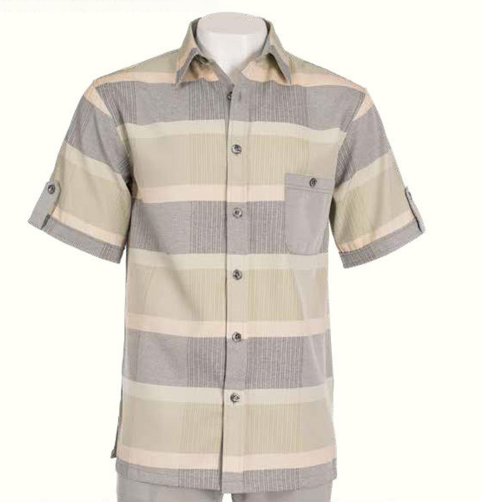 Inserch Giorgio Inserti S/S Shirt with Bold Stripe and Matching Pants –  Unique Design Menswear