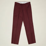 Inserch Premium Wool Flat Front Pants P3118-31 Burgundy