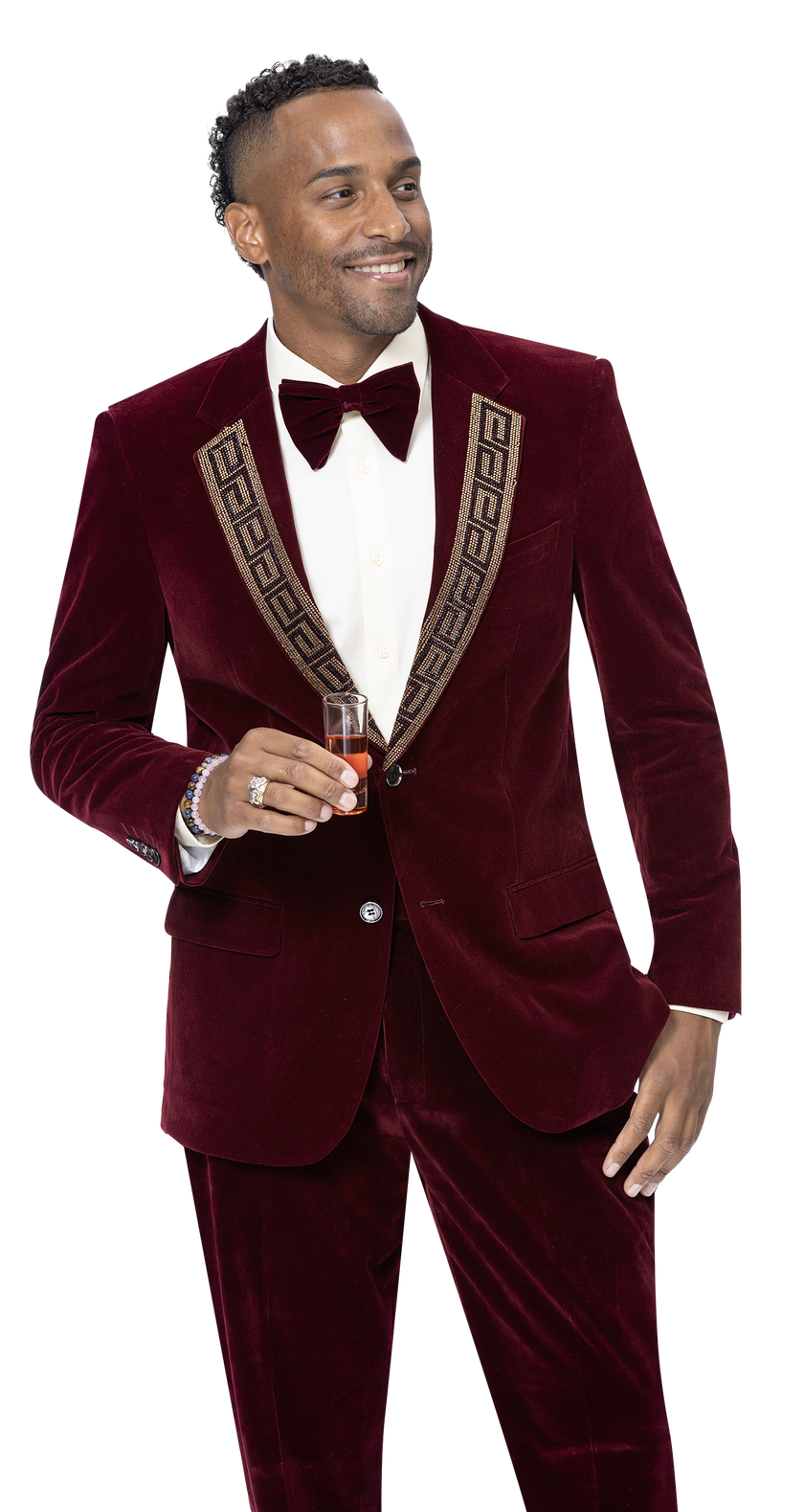 EJ Samuel Burgundy Suit JP110