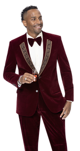 EJ Samuel Burgundy Suit JP110