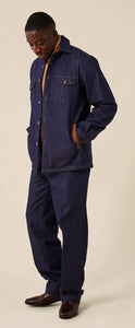 Inserch Jean Shirt Jacket Set JS003 + P003 - 10 Denim Blue
