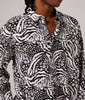 Inserch Leopard Cheetah Mix Shirt LS037-41 Black/White