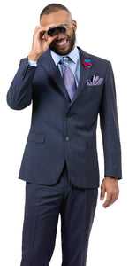 EJ Samuel Blue Slim Fit Suit M18017