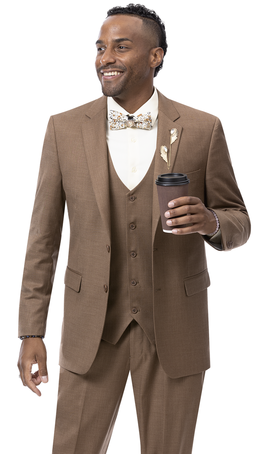 EJ Samuel Brown Modern Fit Suit M18022