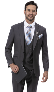 EJ Samuel Charcoal Suit M2770