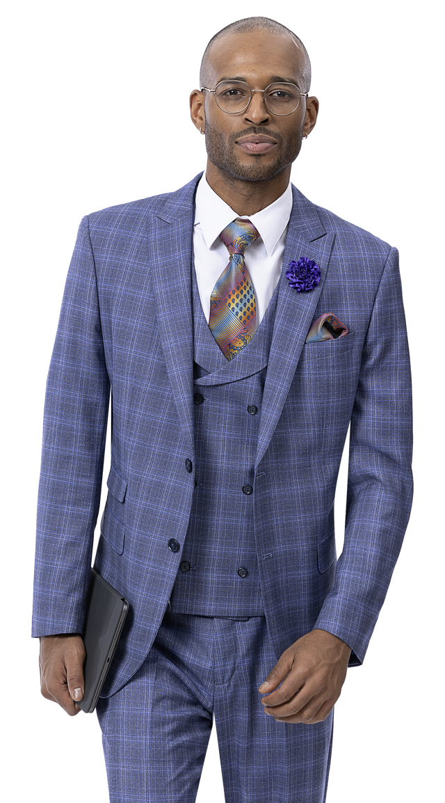 EJ Samuel Purple Suit M2777